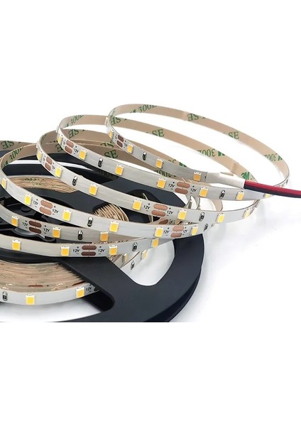 Şerit Led İç Mekan Gün Işığı - 2835 Smd Led – 12 Volt - 3000K - Metrede 60 Led - 5 Metre