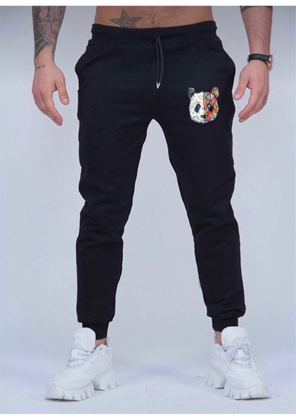 Erkek Tokyo Panda Dar Paça Yazlık Eşofman Altı