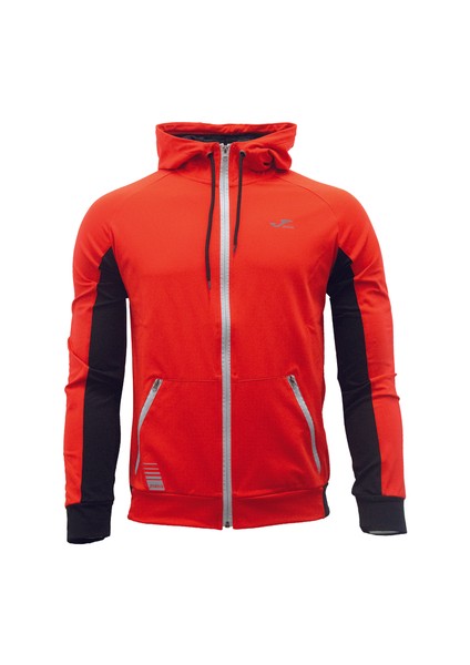 Poly. Stork - Erkek Turuncu-Siyah Kapüşonlu Spor Sweatshirt - 4231303 modelleri