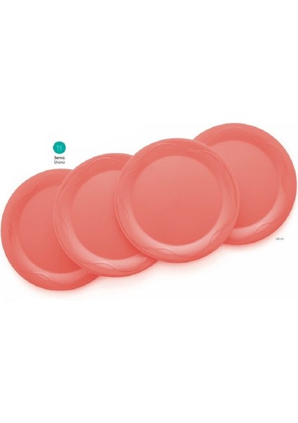 Piknik Tabakları 28 cm Turuncu Servis Tabağı fiyatları