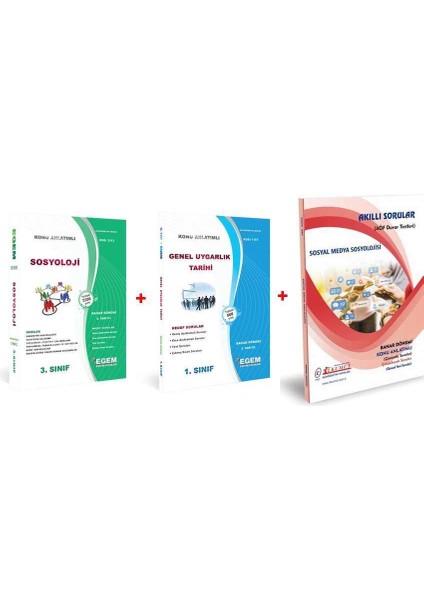 AÖF Açık Öğretim Sosyoloji 3. Sınıf 6 Dönem (Bahar) Konu Anlatımlı Soru Bankası