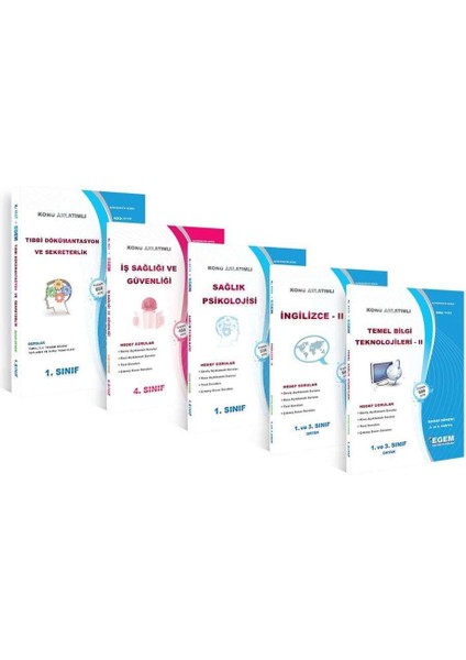 AÖF Açık Öğretim Tıbbi Dokümantasyon ve Sekreterlik 1. Sınıf 2 Dönem (Bahar) Konu Anlatımlı Soru Bankası Set