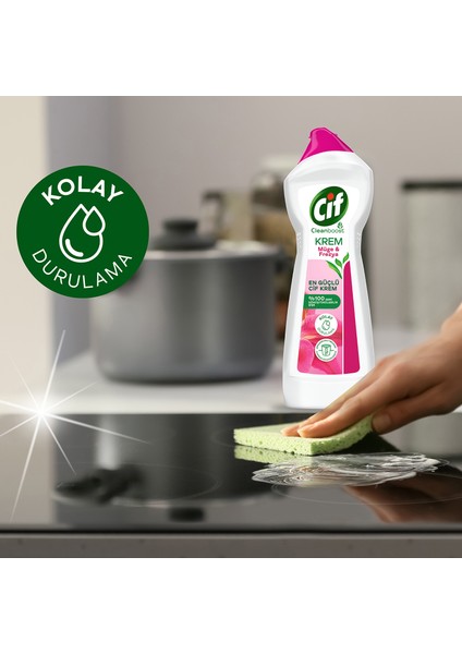 Krem Yüzey Temizleyici Müge ve Frezya Yağ ve Kireç Sökücü Leke Çıkarıcı 500 ML