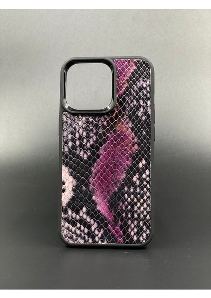 iPhone 13 Pro Kılıf Desenli Hakiki Deri Tam Uyumlu Telefon Kılıfı