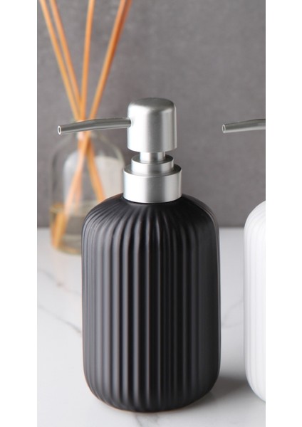 Seramik Sıvı Sabunluk - Siyah