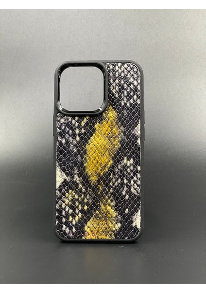 iPhone 13 Pro Kılıf Desenli Hakiki Deri Tam Uyumlu Telefon Kılıfı