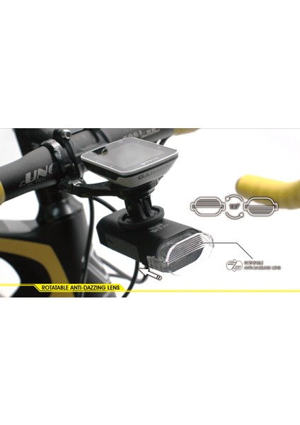 Rigel Pro 1000LM USB Şarjlı Bisiklet Ön Far Aydınlatma