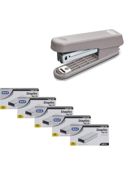 754 Zımba Makinesi Basic Gri + 5 Adet Zımba Teli