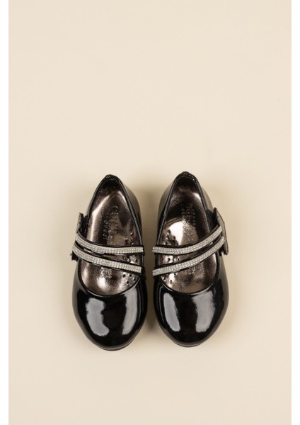 Çatal Baretli Siyah Bebe Ayakkabı modelleri