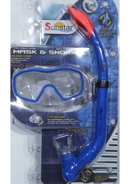 Yüzücü ve Dalgıç Maske Snorkel Set