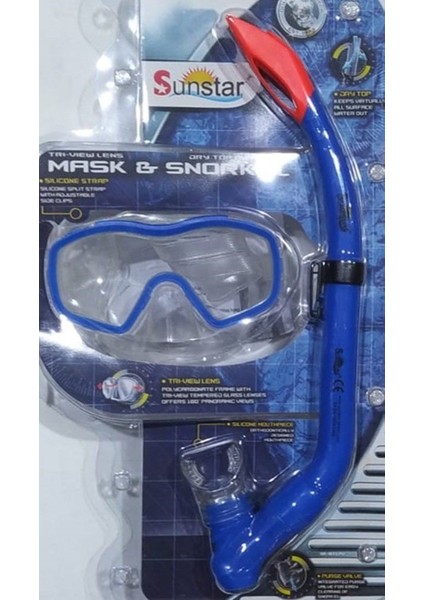 Yüzücü ve Dalgıç Maske Snorkel Set