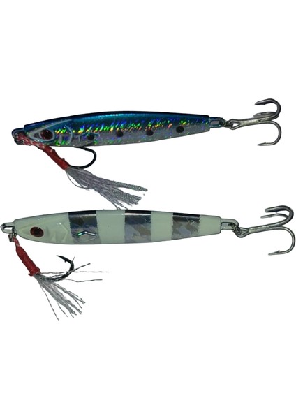 Japanese Yesei 28 gr Jig Mavi Zebra