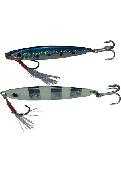 Japanese Yesei 28 gr Jig Mavi Zebra modelleri