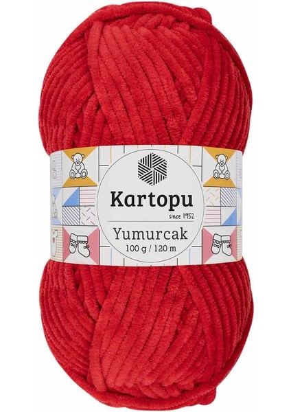 Yumurcak El Örgü Ipi 100 gr Açık Kırmızı K165