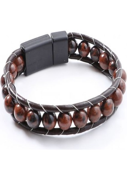 Erkek Doğaltaş Deri Bileklik fiyatları