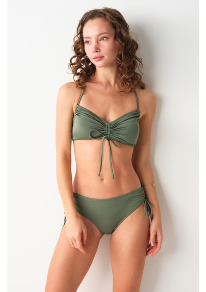 Vogue Sürgülü Bikini Tek Alt Haki 239208