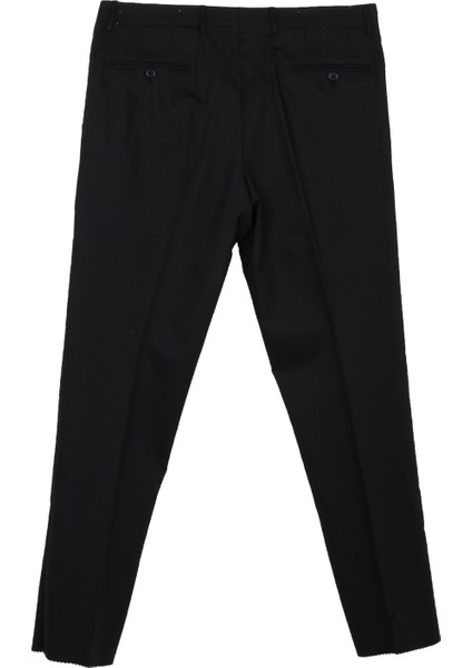 Normal Bel Normal Paça Regular Fit Siyah Erkek Pantolon PN1014200141