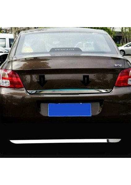 Peugeot 301BAGAJ Alt Çıtası Krom 2012 2013 2014 2015 2016 2017 2018 2019 2020 2021