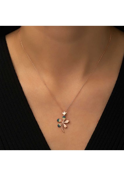 925 Ayar Gümüş Çiçek Kadın Gümüş Kolye fiyatları