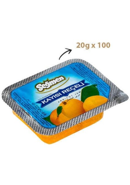 Piknik Kayısı Reçeli 20 gr 100'lü