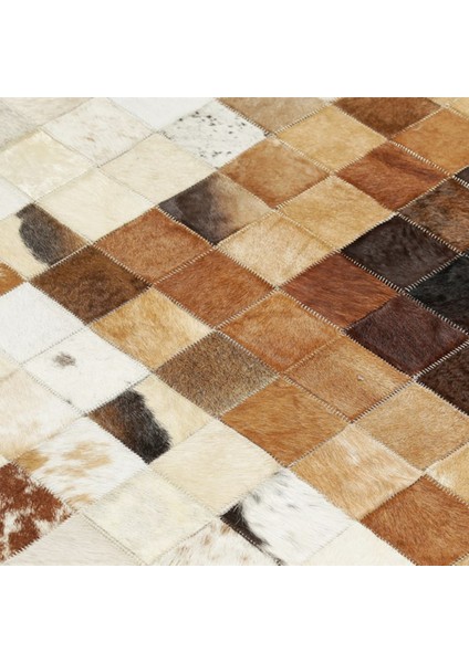 Kahverengi Dana Derisi Patchwork Halı 200 x 300 cm fırsatları