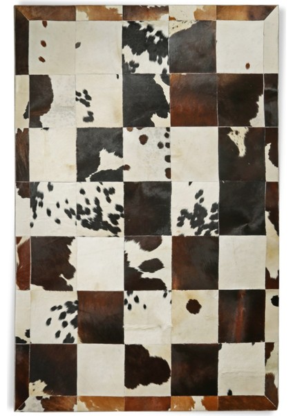 Kahverengi Dana Derisi Patchwork Halı 200 x 300 cm