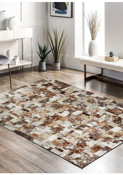 Patchwork Doğal Dana Derisi Halı 120 x 180 cm fiyatları