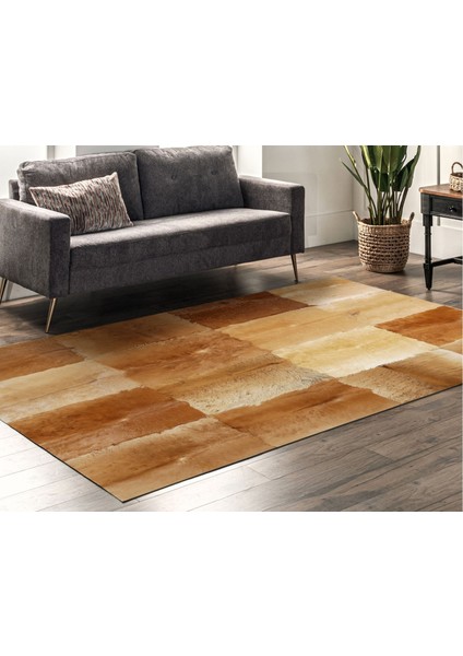 Koyu Kahverengi Doğal Süt Dana Derisi Halı 140 x 200 cm fiyatları