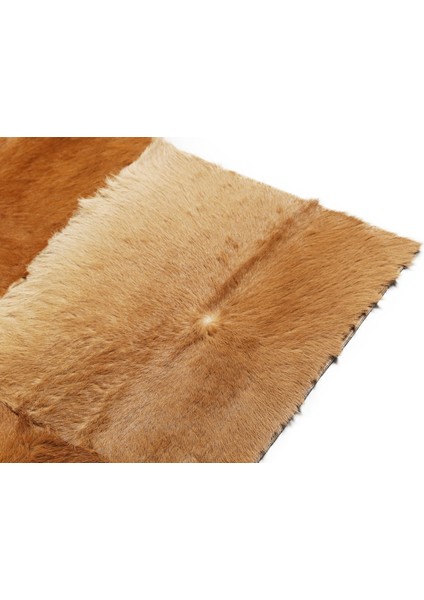 Koyu Kahverengi Doğal Süt Dana Derisi Halı 140 x 200 cm modelleri