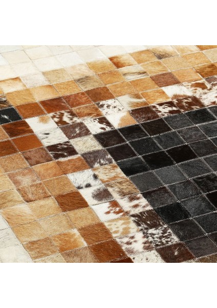 Krem & Kahverengi Dana Derisi Patchwork Halı 200 x 300 cm modelleri
