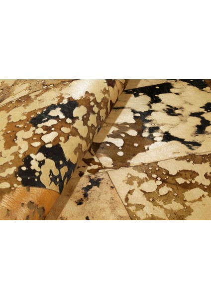 Hamlaklı Patchwork Doğal Dana Derisi 200 x 300 cm