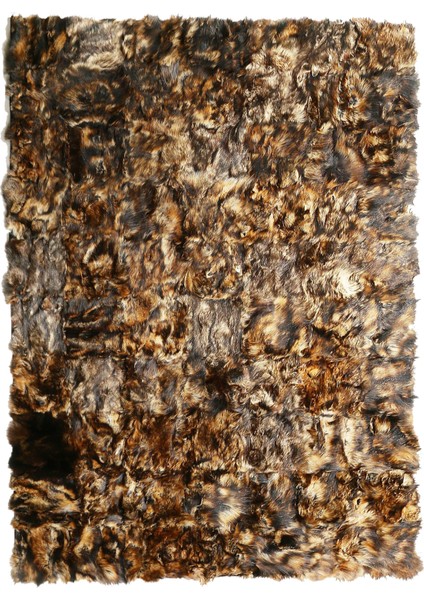Karamel Rengi Doğal Kürk Halı 80 x 150 cm