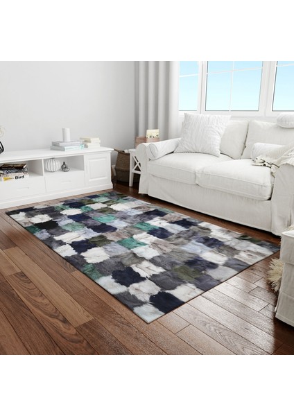 Çok Renkli Doğal Kürk Halı 160 x 230 cm fiyatları