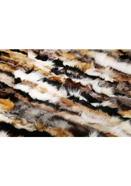 Çok Renkli Doğal Kürk Halı 170 x 240 cm fırsatları