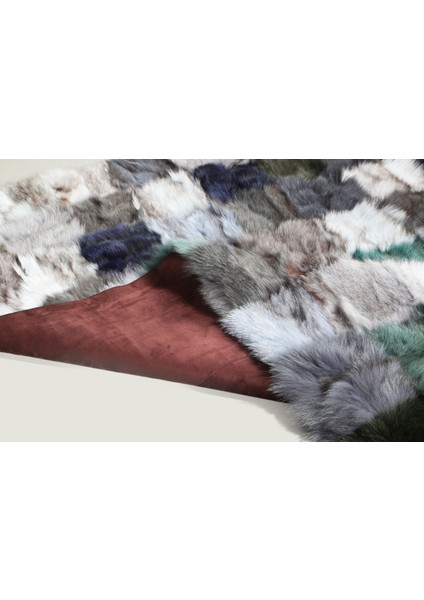 Çok Renkli Doğal Kürk Halı 200 x 300 cm indirimleri