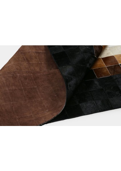 Kahverengi & Siyah Dana Derisi Halı 120 x 180 cm modelleri