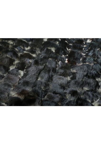 Siyah Rengi Sobul Doğal Kürk Halı 200 x 300 cm modelleri