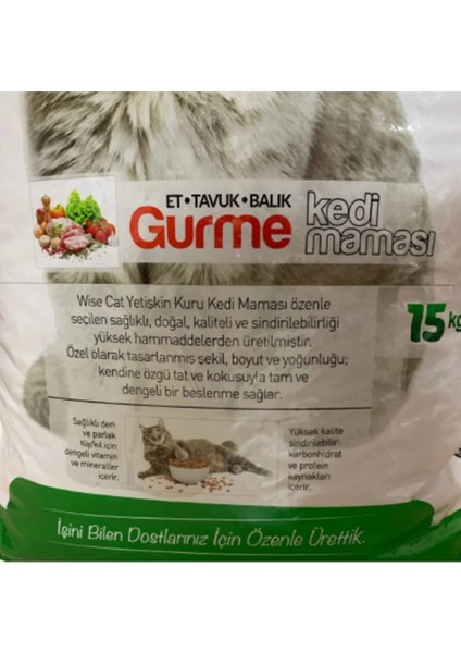 Wise Cat Gurme Kedi Maması 15KG