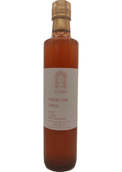 Tarçınlı Elma Sirkesi 500 ml (Doğal Fermantasyon ,filitresiz Sirke)