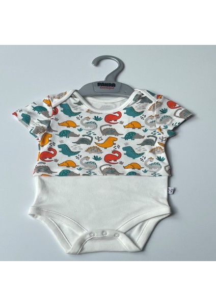 Oeko-Tex Class Erkek Bebek Body Görünümünde-Kısa Kol Zıbın Body Cotton 3 Çıtçıt Zarf Yakalı fiyatları