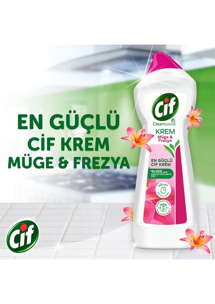 Krem Yüzey Temizleyici Müge ve Frezya Yağ ve Kireç Sökücü Leke Çıkarıcı 500 ML