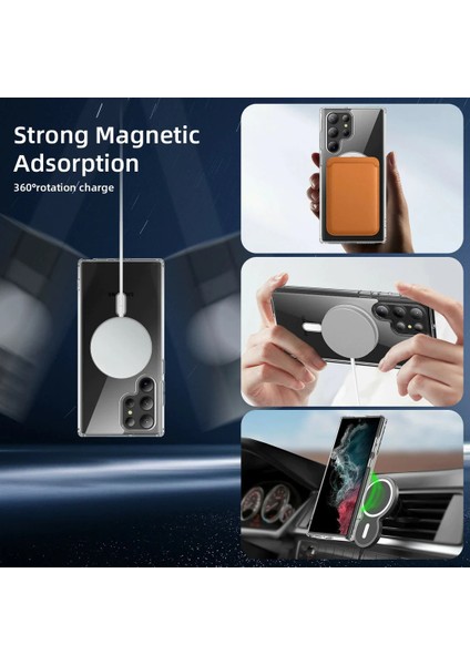 Galaxy S23 Plus Kılıf Kablosuz Şarj Özellikli Arkası Sert Sararmaz Şeffaf Kenarları Yumuşak Silikon fiyatları