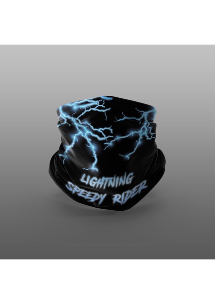 Lightning Speedy Rider Motorcu Buff Maske Outdoor Boyunluk Unisex Bandana