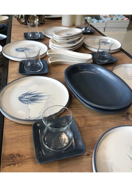 6 Kişilik 28 Parça Stackable Blue Magic Kahvaltı Takımı Kaktüs fiyatları