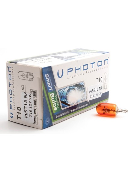 T10 Halojen Turuncu Oto Ampülü Photon WY5W PH5715 10ADET