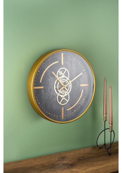 Çarklı Duvar Saati - 46 cm