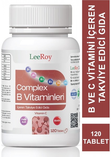 Compleks B Vitamini 120 Tablet