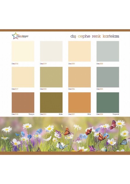 Deco Akril Akrilik Dış Cephe Duvar Boyası 3 Kg modelleri