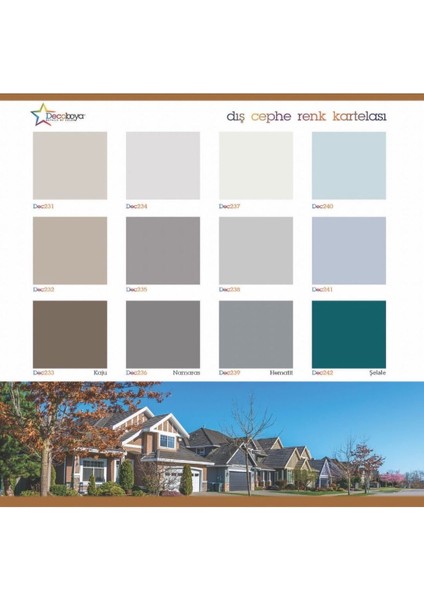 Deco Akril Akrilik Dış Cephe Duvar Boyası 3 Kg fırsatları