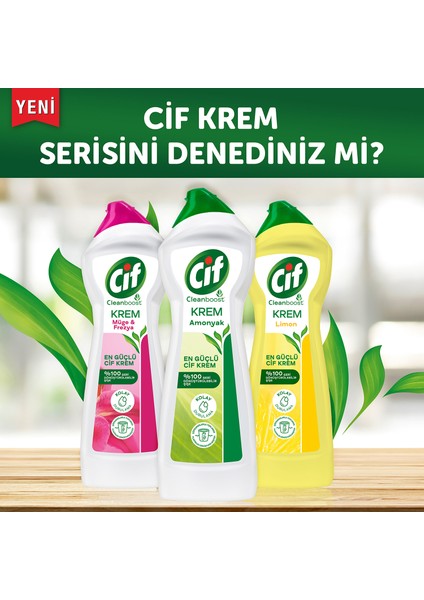 Krem Yüzey Temizleyici Müge ve Frezya Yağ ve Kireç Sökücü Leke Çıkarıcı 500 ML